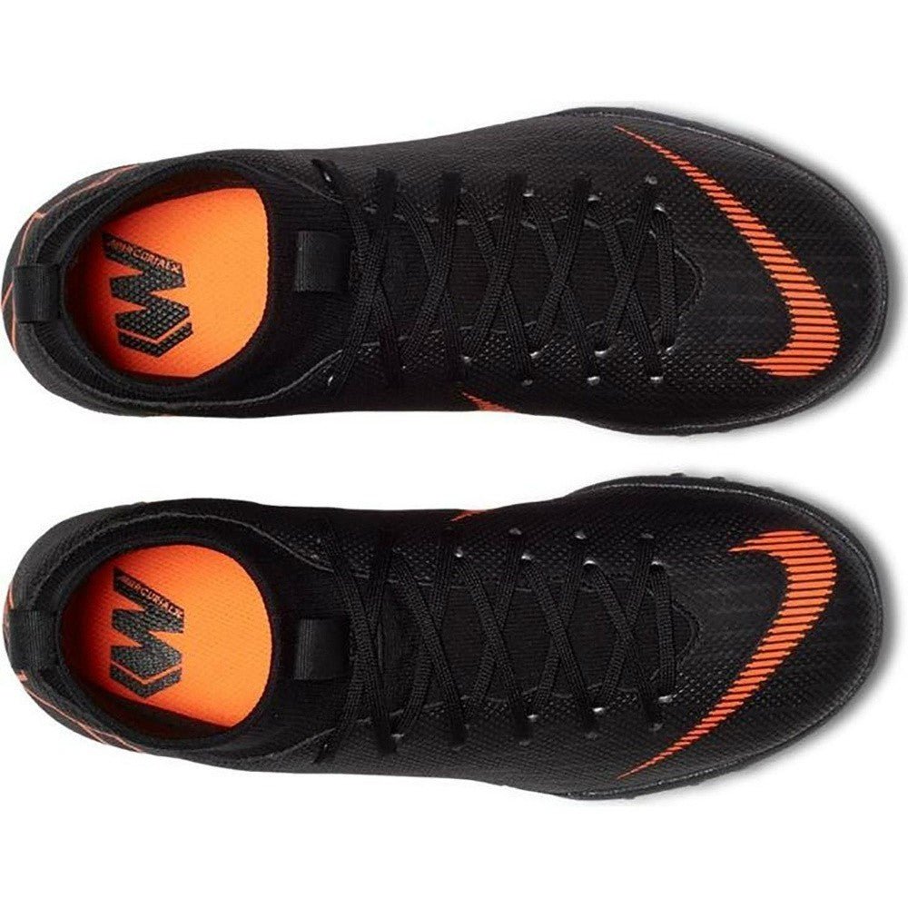 Nike Jr. MercurialX Superfly VI Academy Turf Soccer Boots Black/Orange/White - Best Buy Soccer