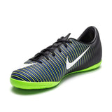 Nike Jr MercurialX Vapor XI IC Indoor Soccer Shoes - Black/White/Electric Green - Best Buy Soccer