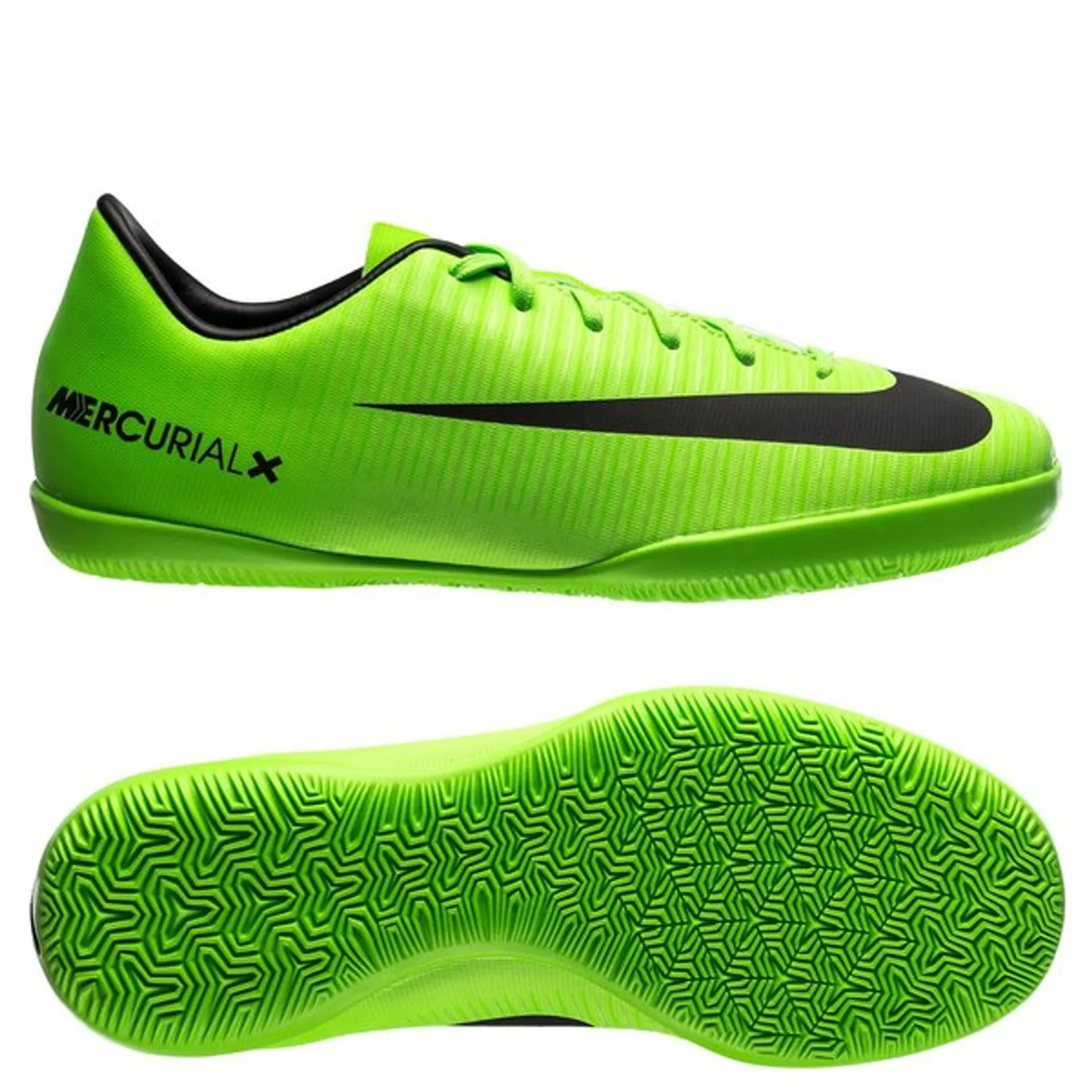 Nike Jr MercurialX Vapor XI IC Indoor Soccer Shoes - Electric Green/Black/White - Best Buy Soccer