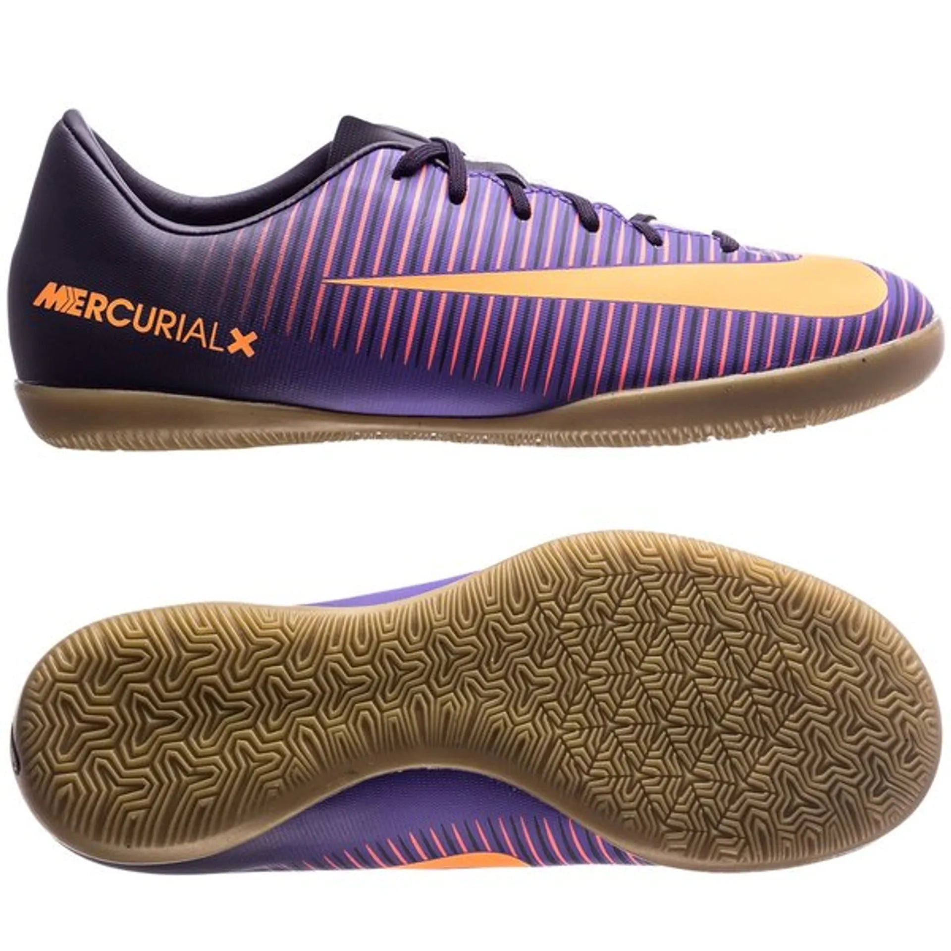Nike Jr MercurialX Vapor XI IC Indoor Soccer Shoes - Purple/Orange/Grape - Best Buy Soccer