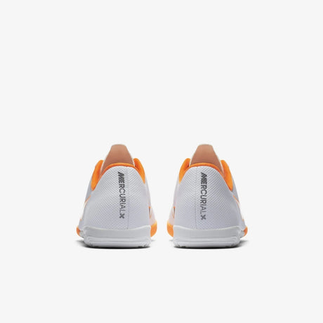 Nike Jr MercurialX Vapor XII Academy Indoor Soccer Shoes - White/Total Orange/Metallic Cool Grey/Metallic Cool Grey - Best Buy Soccer