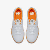 Nike Jr MercurialX Vapor XII Academy Indoor Soccer Shoes - White/Total Orange/Metallic Cool Grey/Metallic Cool Grey - Best Buy Soccer