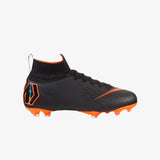 Nike JR Superfly 6 Elite FG Firm Ground Youth Soccer Cleats - Black/Total Orange/White - Best Buy Soccer