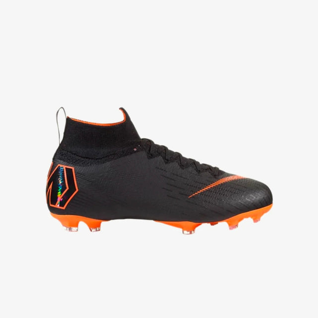 Nike JR Superfly 6 Elite FG Firm Ground Youth Soccer Cleats - Black/Total Orange/White - Best Buy Soccer
