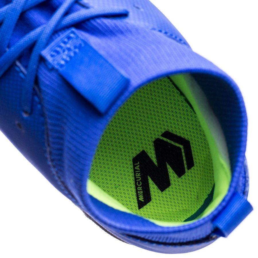 Nike JR Superflyx 6 Academy TF Turf Soccer Cleats - Racer Blue/Metallic Silver - Best Buy Soccer