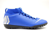 Nike JR Superflyx 6 Academy TF Turf Soccer Cleats - Racer Blue/Metallic Silver - Best Buy Soccer
