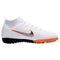 Nike JR Superflyx 6 Academy TF Turf Soccer Cleats - White/Grey/Orange