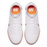 Nike JR Superflyx 6 Academy TF Turf Soccer Cleats - White/Grey/Orange - Best Buy Soccer