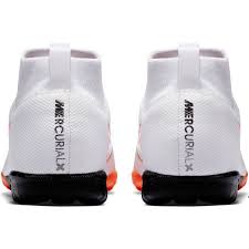 Nike JR Superflyx 6 Academy TF Turf Soccer Cleats - White/Grey/Orange - Best Buy Soccer