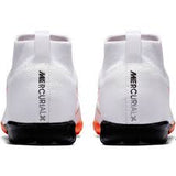 Nike JR Superflyx 6 Academy TF Turf Soccer Cleats - White/Grey/Orange - Best Buy Soccer