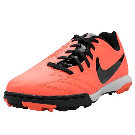 Nike Jr T90 Shoot IV TF Turf Soccer Cleats - Bright Mango/Black/Total Crimson - Best Buy Soccer
