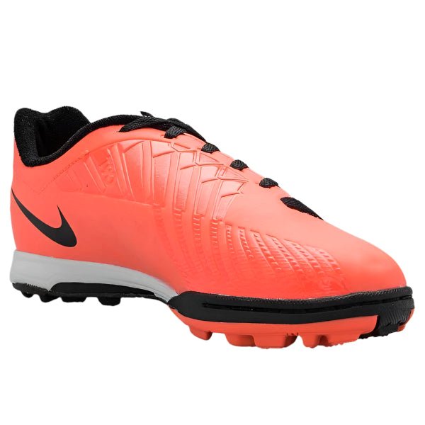 Nike Jr T90 Shoot IV TF Turf Soccer Cleats - Bright Mango/Black/Total Crimson - Best Buy Soccer