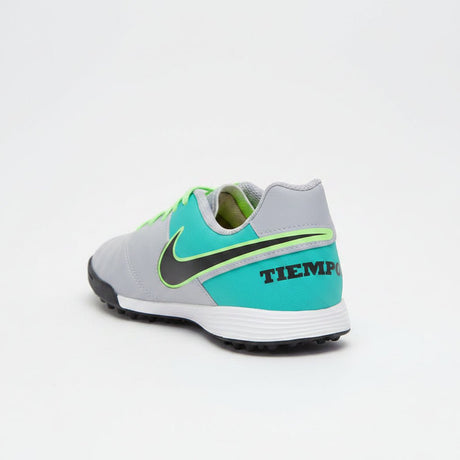 Nike JR Tiempox Legend VI TF Turf Soccer Cleats - Grey/Black/Jade - Best Buy Soccer