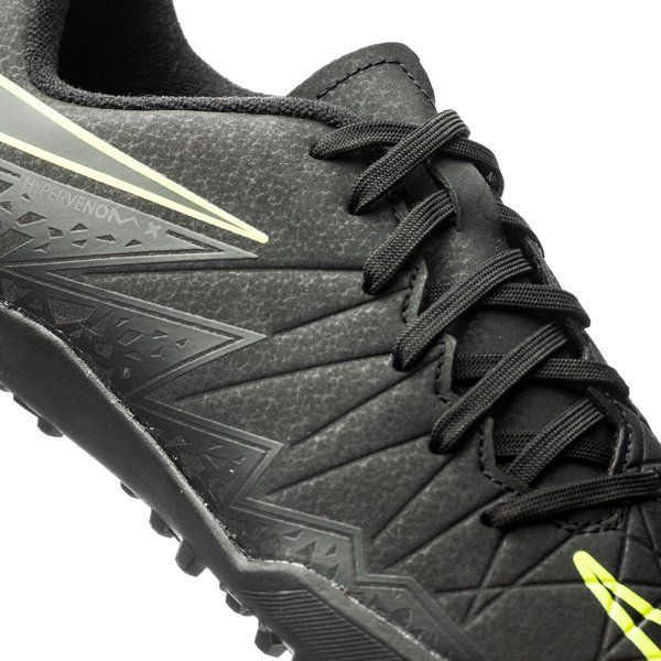 Nike Junior HyperVenom Phelon II TF Tuft Soccer Cleats - Black/Volt - Best Buy Soccer