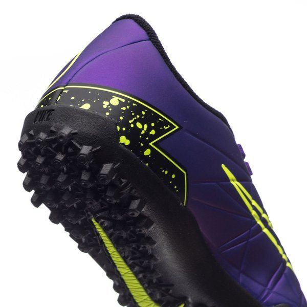 Nike Junior HyperVenom Phelon II TF Tuft Soccer Cleats - Hyper Grape/Black/Volt - Best Buy Soccer