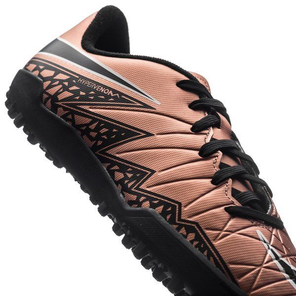 Nike Junior HyperVenom Phelon II TF Tuft Soccer Cleats - Metallic Bronce/Black/Green - Best Buy Soccer