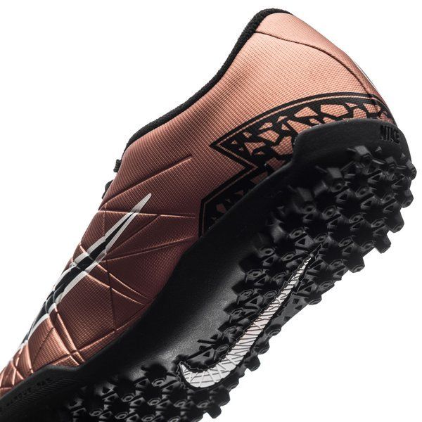 Nike Junior HyperVenom Phelon II TF Tuft Soccer Cleats - Metallic Bronce/Black/Green - Best Buy Soccer