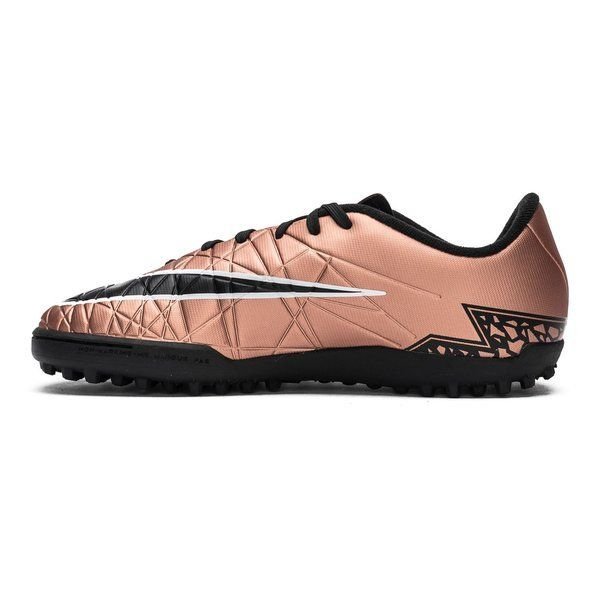 Nike Junior HyperVenom Phelon II TF Tuft Soccer Cleats - Metallic Bronce/Black/Green - Best Buy Soccer