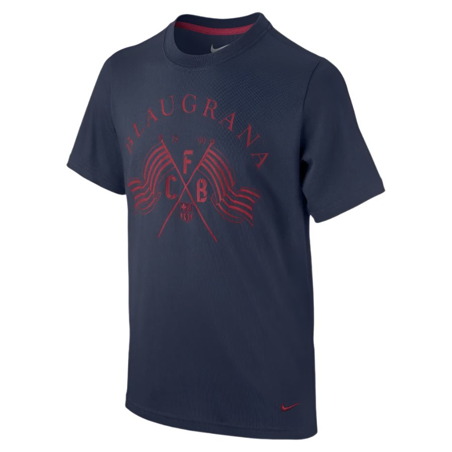 Nike Kid's Barcelona Core Tee Navy/Red - Best Buy Soccer