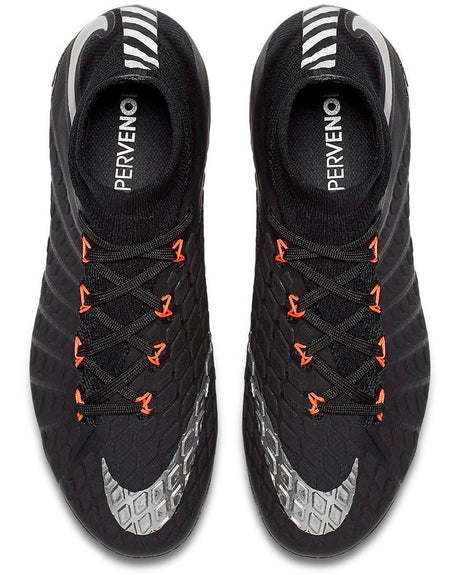 Nike Kids' Jr. Hypervenom Phantom III Dynamic Fit (FG) Firm Ground Soccer Cleats - Black/Red/Silver - Best Buy Soccer
