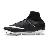 Nike Kids' Jr. Hypervenom Phantom III Dynamic Fit (FG) Firm Ground Soccer Cleats - Black/White/Royal - Best Buy Soccer