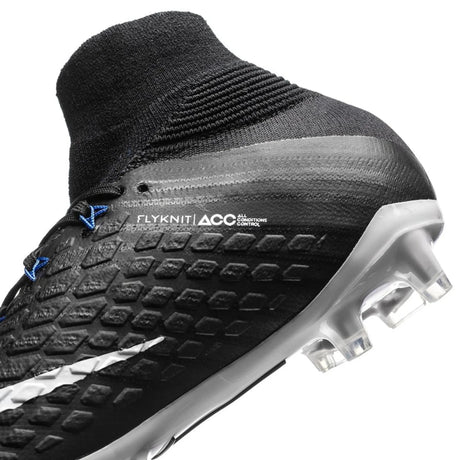 Nike Kids' Jr. Hypervenom Phantom III Dynamic Fit (FG) Firm Ground Soccer Cleats - Black/White/Royal - Best Buy Soccer