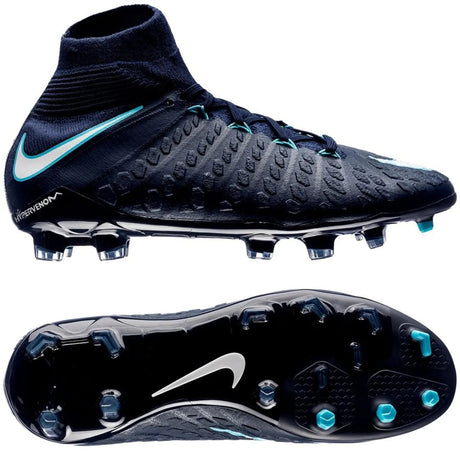 Nike Kids' Jr. Hypervenom Phantom III Dynamic Fit (FG) Firm Ground Soccer Cleats - Blue - Best Buy Soccer