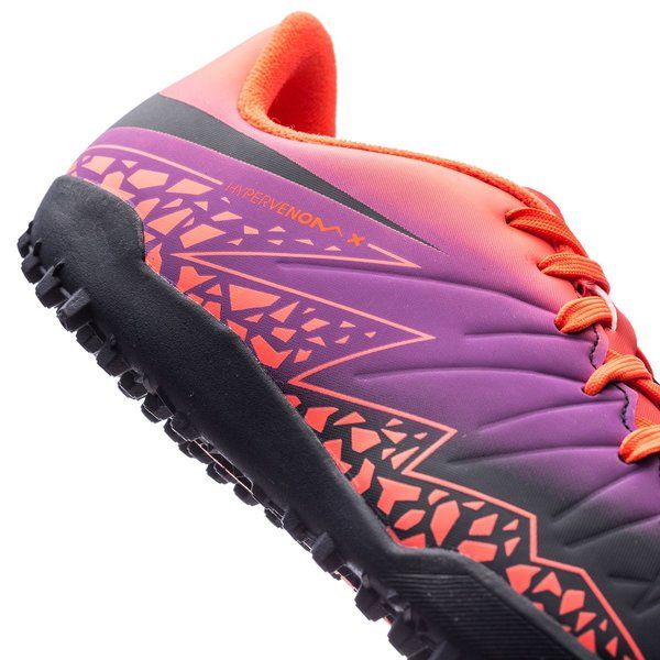 Nike Kids' Jr. HyperVenom Phelon II (TF) Turf Football Boot Total Crimson Obsidian/Purple - Best Buy Soccer