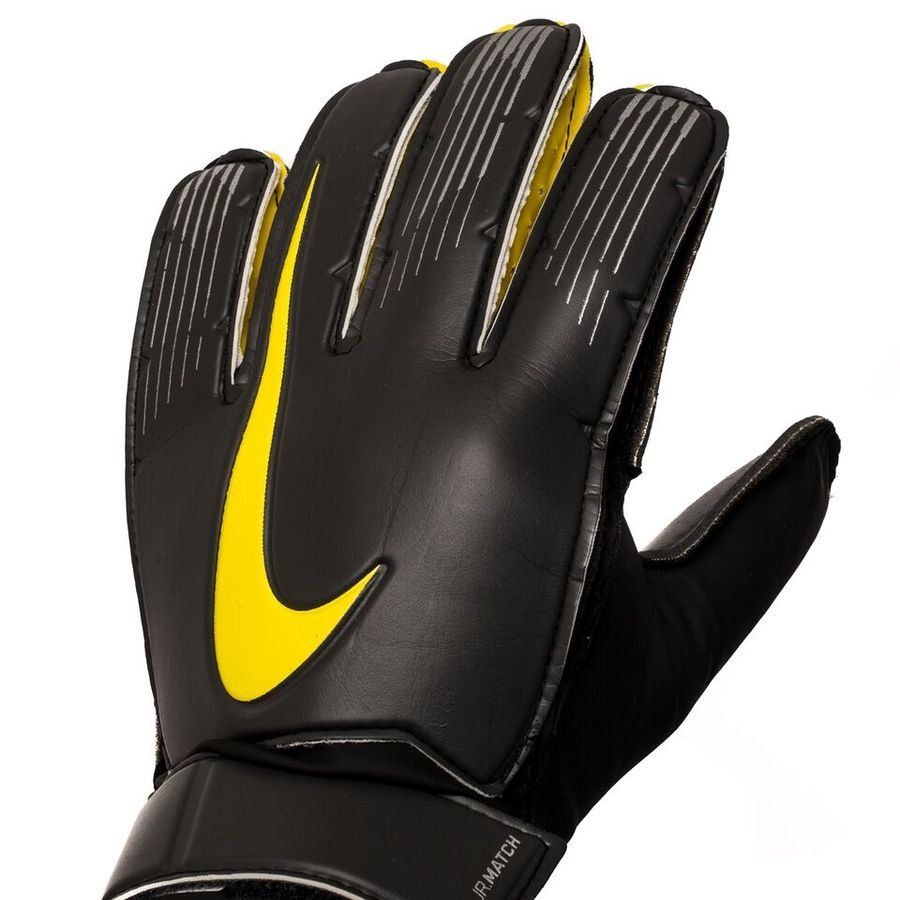 Nike Kid's Junior Match Goalkeeper Gloves Anthracite/Black/Yellow - Best Buy Soccer
