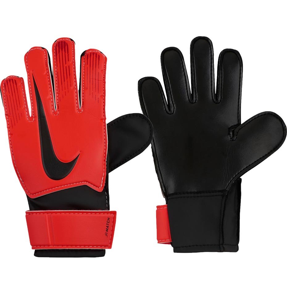 Nike Kid's Junior Match Goalkeeper Gloves Bright Crimson/Black/Silver - Best Buy Soccer