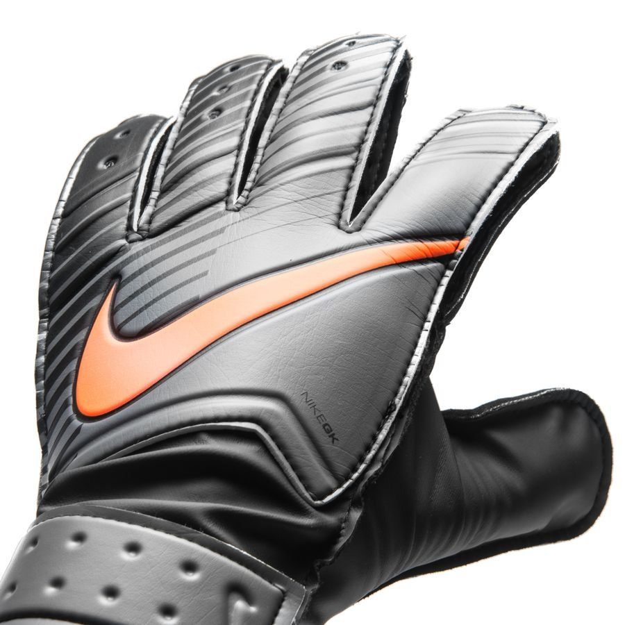 Nike Kid's Match Goalkeeper Gloves Grey/Black/Orange - Best Buy Soccer