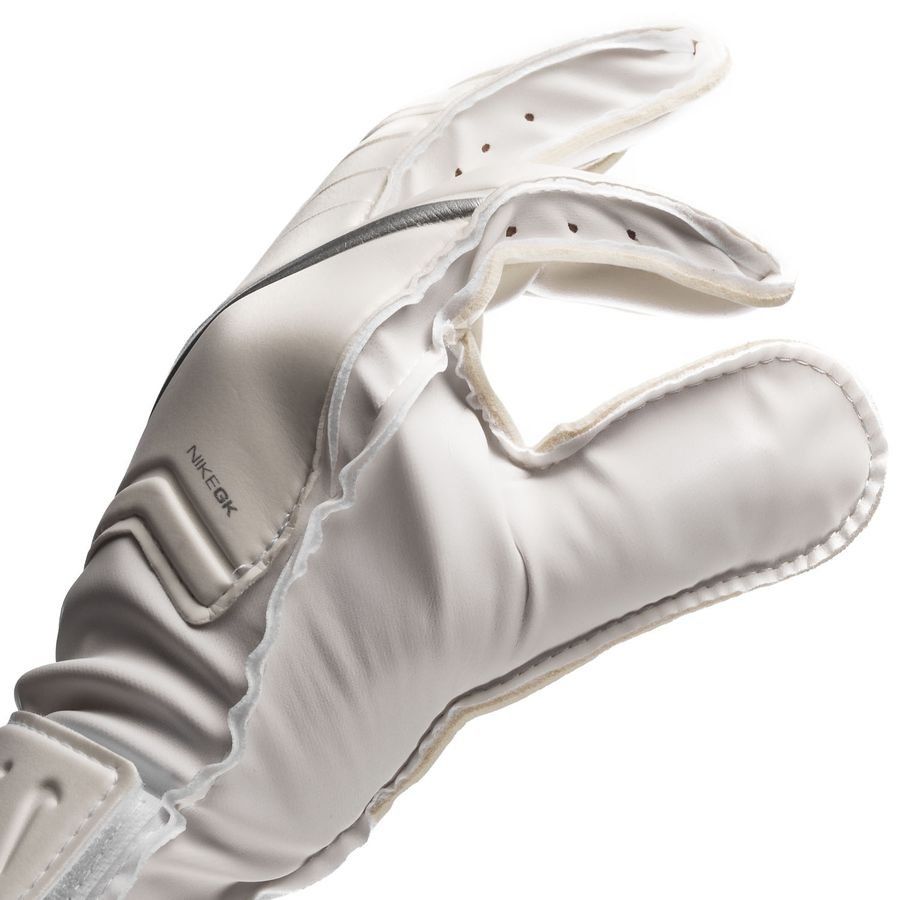 Nike Kid's Match Goalkeeper Gloves White/Chrome - Best Buy Soccer