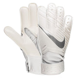 Nike Kid's Match Goalkeeper Gloves White/Chrome - Best Buy Soccer