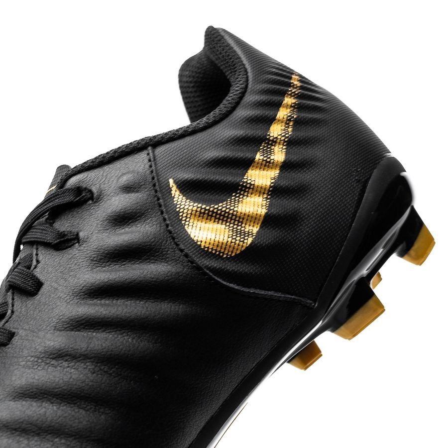 Nike Tiempos サッカーシューズ ブラック/ゴールド Nike Legend 7 Academy FG Firm Ground Soccer Cleats - Black