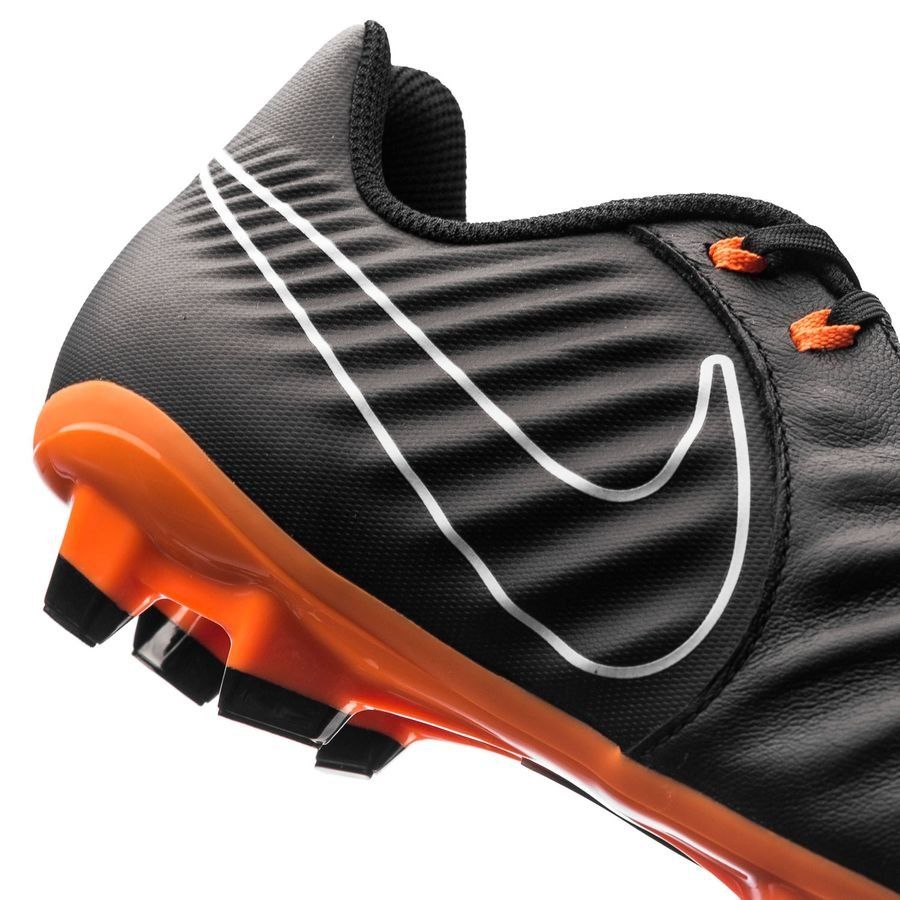 Nike Legend 7 Academy FG Firm Ground Soccer Cleats - Black/Orange/White - Best Buy Soccer