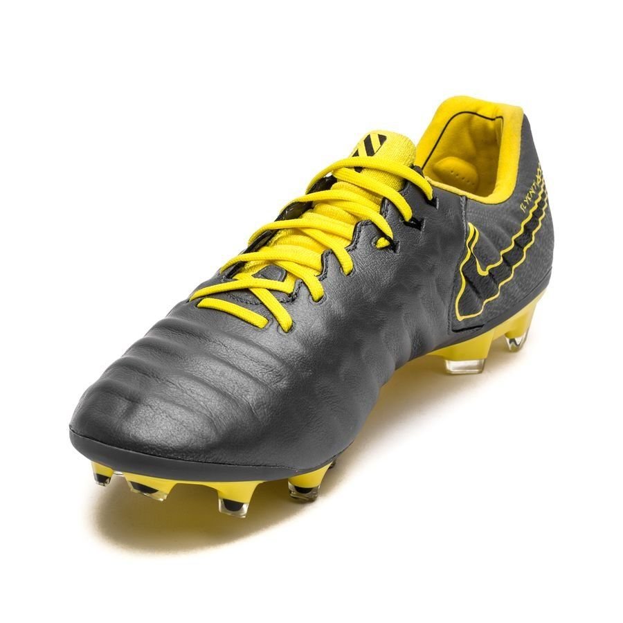 Nike Legend 7 Elite FG Firm Ground Soccer Cleats - Dark Grey/Black/Yellow - Best Buy Soccer