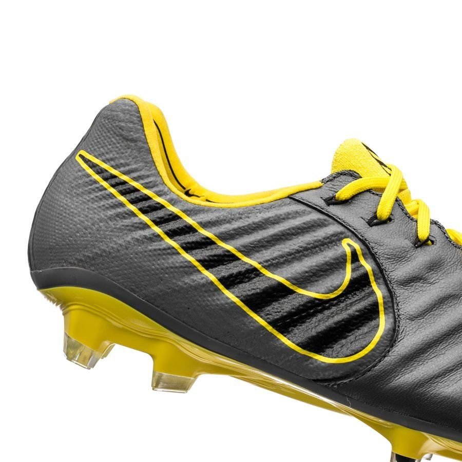 Nike Legend 7 Elite FG Firm Ground Soccer Cleats - Dark Grey/Black/Yellow - Best Buy Soccer