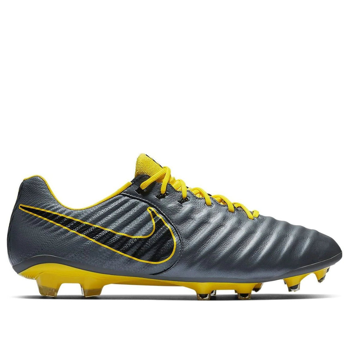 Nike Legend 7 Elite FG Firm Ground Soccer Cleats - Dark Grey/Black/Yellow - Best Buy Soccer