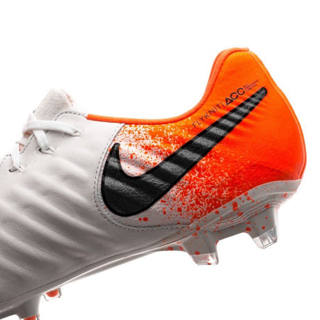 Nike Legend 7 Elite FG Firm Ground Soccer Cleats - White/Black/Crimson - Best Buy Soccer