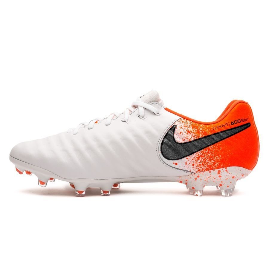 Nike Legend 7 Elite FG Firm Ground Soccer Cleats - White/Black/Crimson - Best Buy Soccer
