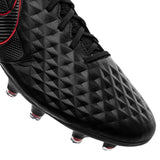 Nike Legend 8 Elite FG Firm Ground Soccer Cleats - Black/Grey/Red - Best Buy Soccer