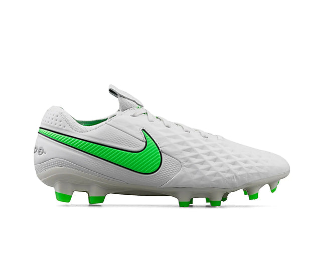 Nike Legend 8 Elite FG Firm Ground Soccer Cleats - Platinum Tint/Green - Best Buy Soccer
