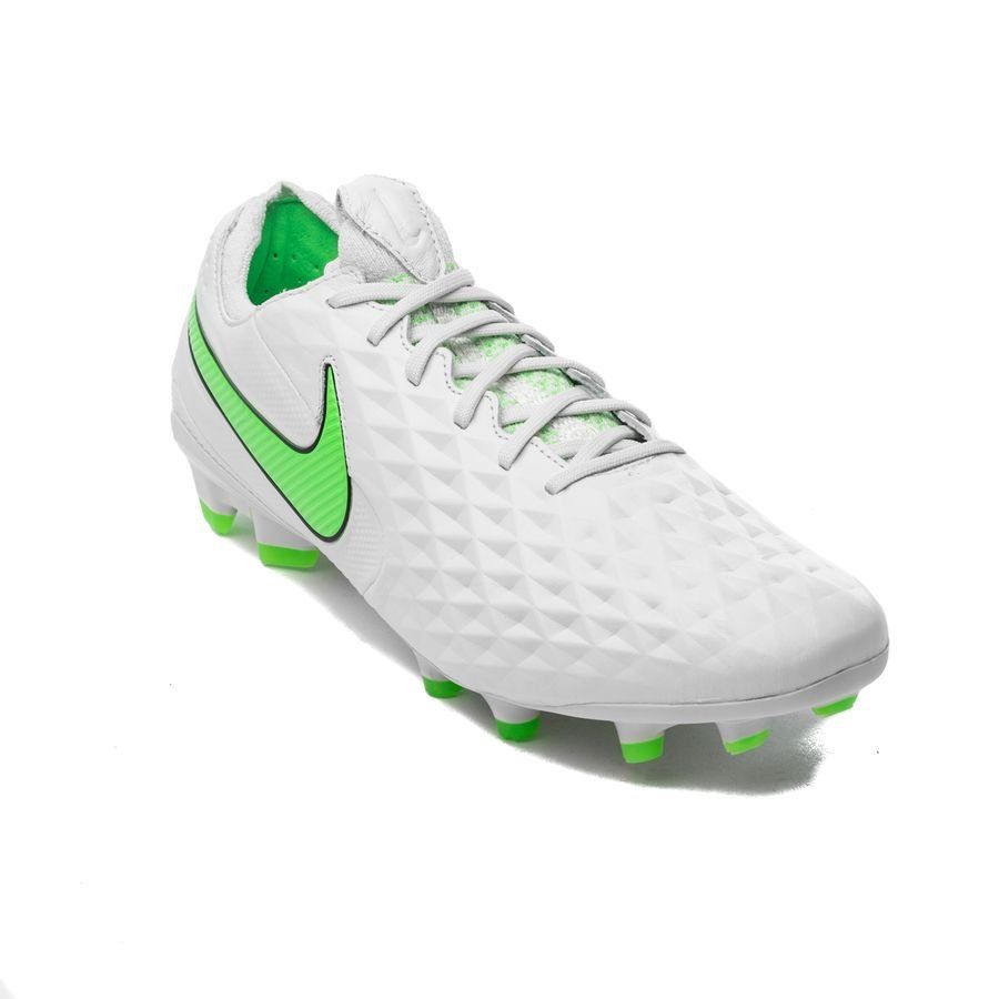 Nike Legend 8 Elite FG Firm Ground Soccer Cleats - Platinum Tint/Green - Best Buy Soccer