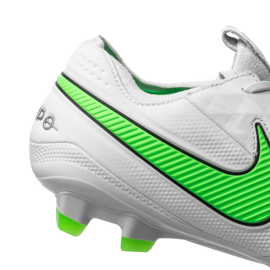 Nike Legend 8 Elite FG Firm Ground Soccer Cleats - Platinum Tint/Green - Best Buy Soccer