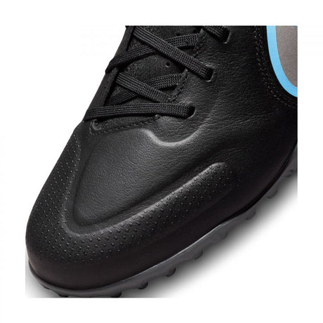 Nike Tiempo Legend 9 Academy TF Turfs Soccer Cleats - Black/Black/Iron Grey
