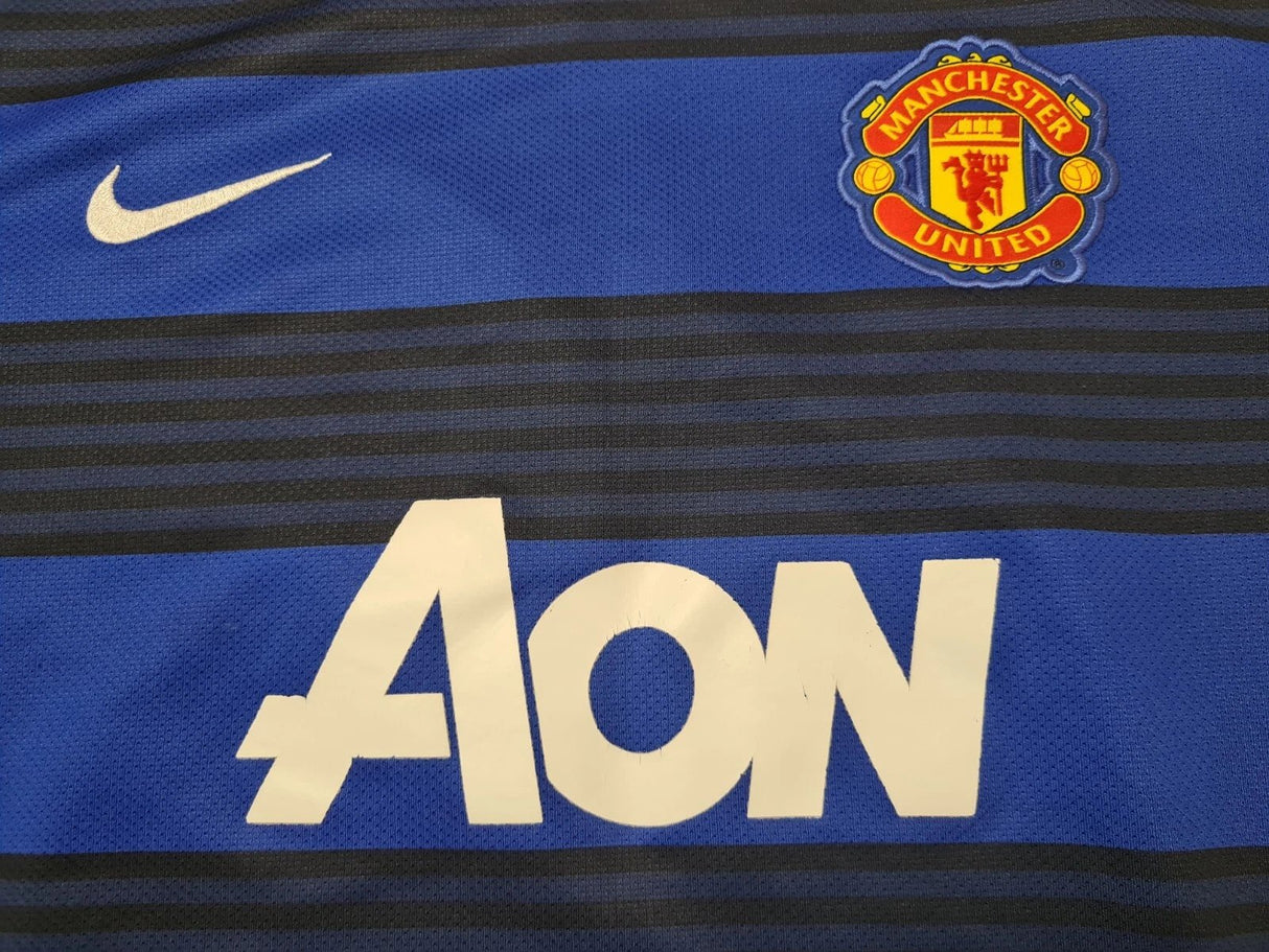 Nike Manchester United Away Youth Jersey 2011-12 - Royal/Black - Best Buy Soccer
