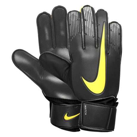 Nike Match Goalkeeper Gloves Anthracite/Black/Yellow - Best Buy Soccer