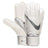 Nike Match Goalkeeper Gloves White/Chrome - Best Buy Soccer