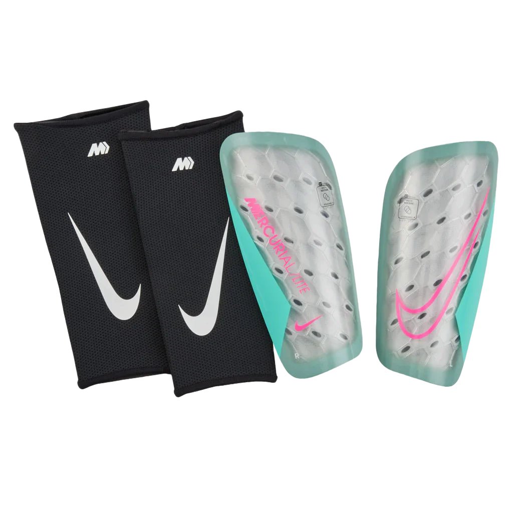 Nike Mercurial Lite Shin Guard Ocean Cube/Aurora Green/Pink Blast - Best Buy Soccer