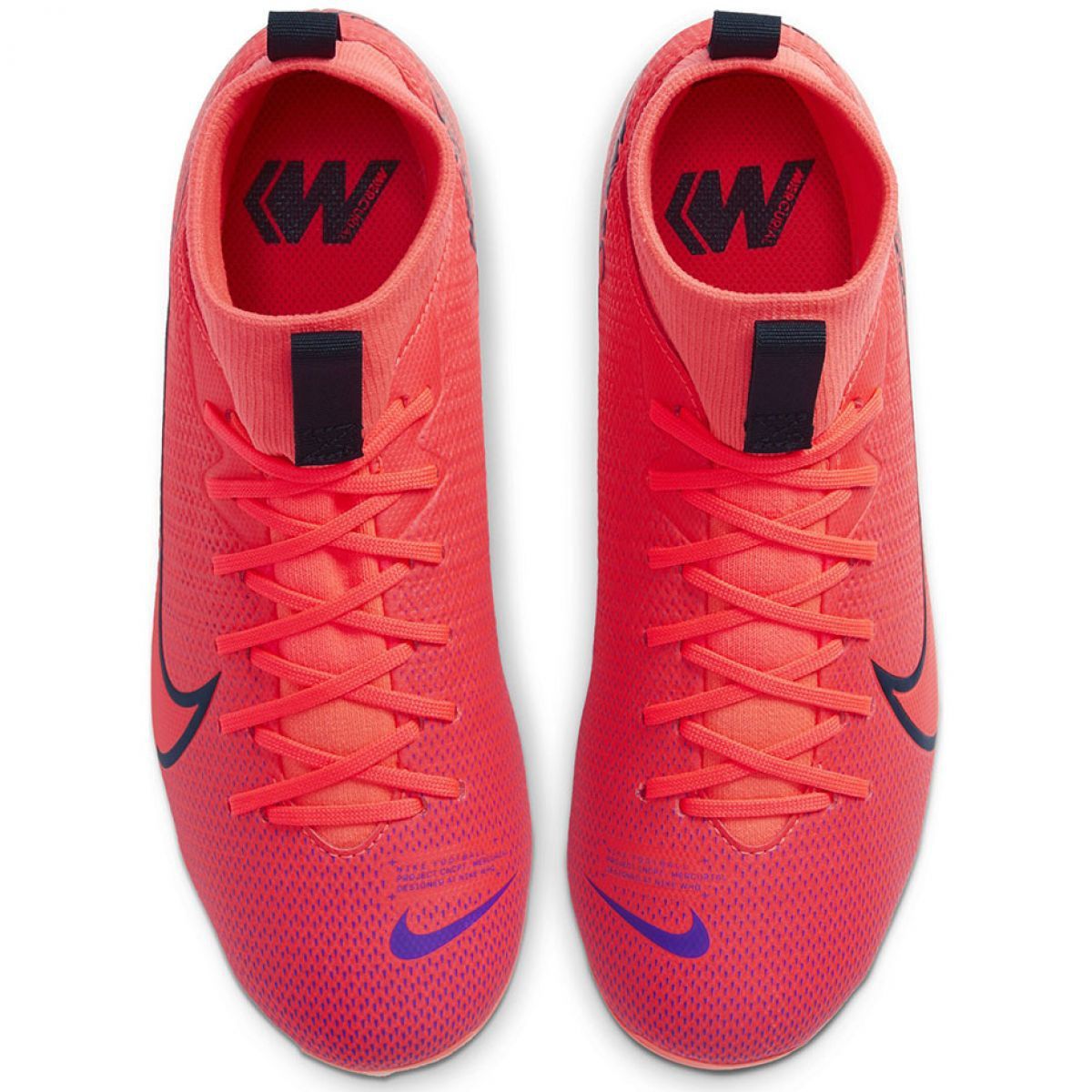 Nike Superfly 7 Academy FG Youth Soccer Cleats - Crimson/Black